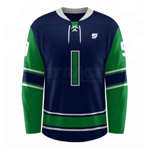 Maillot de hockey sur glace de dernière génération, logo et design personnalisés, 100% polyester, écologique, fabriqué au Pakistan - Product Image 1