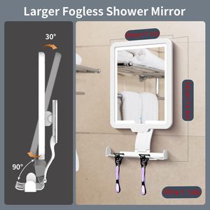 <span class=keywords><strong>Specchio</strong></span> da Bagno Grande da Parete Riscaldato Antiappannamento <span class=keywords><strong>con</strong></span> Luci LED a 3 Colori Dimmerabili e Porta Rasoio - Product Image 6