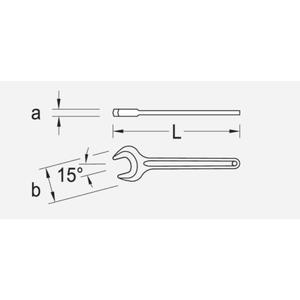 Gedore <b>Open</b> <b>Ended</b> <b>Spanner</b> Single-Use Wrench - Product Image 2