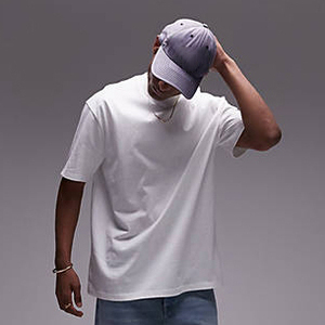 Camiseta Vintage de gran tamaño para hombre 100% algodón pesado 300 Gms hombro caído diseño de logotipo personalizado camiseta en blanco - Product Image 3