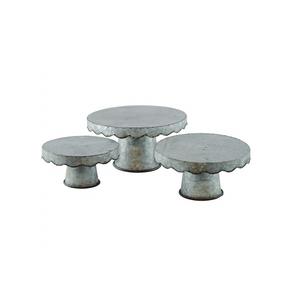 ชุดที่วางเค้ก3ขนาดพร้อมแท่นวางเค้กสำหรับงานเลี้ยงทรงกลม - Product Image 1