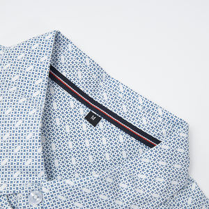 Custom Men's Breathable <b>Hiking</b> <b>Shirt</b> Men's Quick Dry Blue Polyester Spandex Casual <b>Shirts</b> - Product Image 3