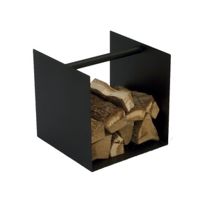 High Trending Firewood <b>Rack</b> in Rusted Metal Ideal for Stylish <b>Indoor</b> Outdoor Wood Holder & Tabletop Accessories - Product Image 5