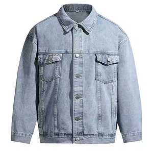 Hiver Trendy Veste polaire chaude Hommes Fashion Jean Outwear Pattern Decoration Breathable Heated Custom Logo Single Air - Product Image 1