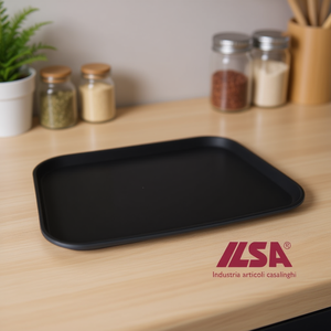 Vassoio Rettangolare Antiscivolo in Polipropilene Ilsa 46x35x5x2h per Stoccaggio - Product Image 3