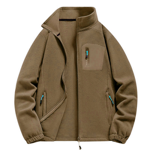 Modern Fit Men Canvas Waterproof Windproof Jacket Warm Winter Zip up Soft Cotton Blend Casual Outdoor Front - Product Image 1
