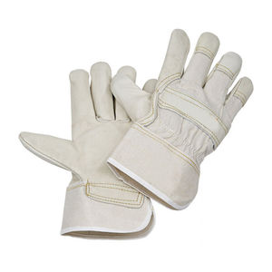 Venta al por mayor de doble palma de cuero de vaca Industrial trabajo seguridad maquinista mano protectora soldadura guantes de trabajo - Product Image 6