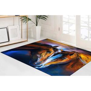 Horse Design Printed <b>Rug</b>: Personalized, Soft, 3D, Non-Slip Nursery <b>Rug</b>,<b>Chenille</b> <b>Rug</b> - Product Image 5