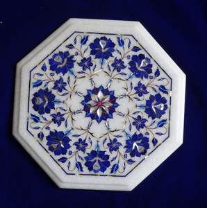 โต๊ะหินอ่อนลายแปดเหลี่ยมสไตล์ดั้งเดิม ทนทาน เป็นมิตรกับสิ่งแวดล้อม เฟอร์นิเจอร์บ้านสุดหรูสำหรับห้องนั่งเล่น - Product Image 5