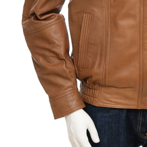 Chaqueta informal de moda con apariencia de cuero liso, diseñada para atuendos modernos, ideal para uso diario en la calle. - Product Image 6