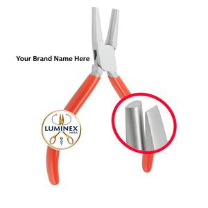 High Quality LUMINEX IMPEX Half <b>Flat</b> <b>Nose</b> <b>Pliers</b> Stainless Steel Jewelry Forming Shaping Metal Bending Stone Setting Tools - Product Image 4