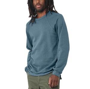Sweat-shirt pour homme, nouvelle conception 2024, col rond, coupe classique, molleton lourd en coton 300 g/m², épaules tombantes, respirant, écologique - Product Image 2