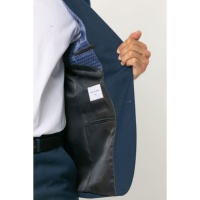 Tenue slim pour homme, couleur unie, avec ceinture extensible, pantalon américain et Liro, élégance et confort, bleu marine