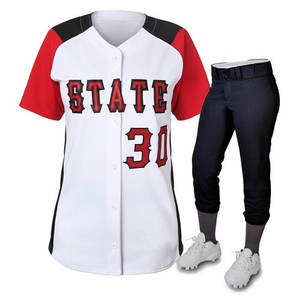 Diseña tus propios uniformes de béisbol y softbol Los más vendidos uniformes de softbol hechos de poliéster 100% para ropa de equipo - Product Image 1