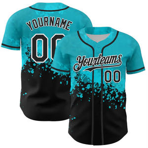 Maillot de baseball personnalisé avec sublimation numérique à manches courtes Maillot de baseball respirant pour homme Chemise mode Hip Hop Streetwear - Product Image 5
