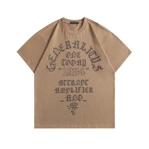 T-shirt Streetwear à épaules tombantes 100% coton épais de haute qualité Fabricant de t-shirts surdimensionnés - Product Image 6