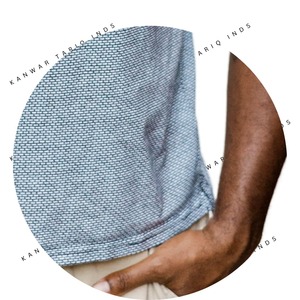 Camiseta de secado rápido orgánica personalizada para hombre, camiseta de manga larga Vintage de alta calidad para Polos con diseño cuadrado de cuello acanalado - Product Image 2