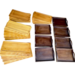 Prix usine personnalisé en gros plateau de service en bois plateau à café plateau en bois pour Restaurant café décoration de la maison - Product Image 1