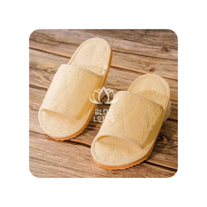 Chaussons en loofah de qualité supérieure pour un massage rafraîchissant des pieds et un chausson d'intérieur durable pour les équipements hôteliers professionnels - Product Image 1