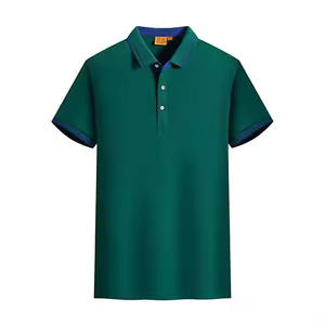 Camiseta Polo de uniforme de personal de restaurante de algodón de alta calidad, logotipo personalizado bordado, ropa de trabajo personalizada, estampado de trabajadores, Fitness - Product Image 1
