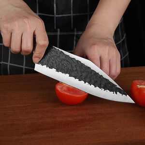 Haute qualité en gros Premium martelé motif couperet 5Cr15Mov acier Design Unique lames couteau de Chef personnalisé ODM support OEM - Product Image 5