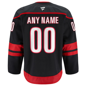 Jersey de Hockey personalizado negro y rojo para hombres, ropa deportiva ligera de manga larga con retazos, ropa informal atlética - Product Image 6