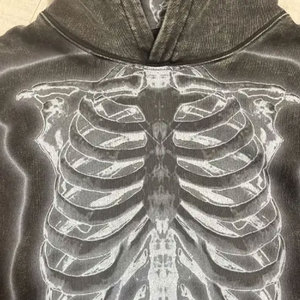 เสื้อฮู้ดแบบสวมหัวยูนิเซ็กส์เสื้อฮู้ดดี้แบบ3D พัฟฝรั่งเศสผ้าโพลีเอสเตอร์/ ผ้าฝ้ายฝรั่งเศสเทอร์รี่ป้องกันการยับ - Product Image 2