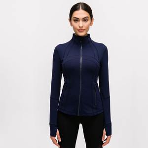 Chaqueta de trabajo de manga larga de otoño e invierno con logotipo personalizado, transpirable, patrón sólido, estampado de eventos - Product Image 2