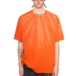 T-shirt dégradé personnalisé effet spray Monkey, haute qualité, super doux, 260 GSM, coupe oversize, délavé, OEM, effet soleil délavé, pour homme, Snow - Product Image 1