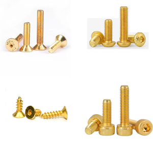 Perno hexagonal de titanio chapado en oro M2 M2.5 M3 M4 M5 - Product Image 1