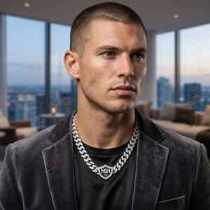 Chaîne cubaine Miami en argent de qualité supérieure avec finition diamantée en moissanite, élégance intemporelle en argent, chaîne élégante unisexe pour homme - Product Image 3