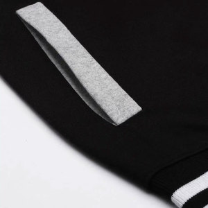 Blouson universitaire décontracté tendance pour hommes grandes tailles, personnalisable avec logo, style baseball, streetwear, tricoté pour l'hiver - Product Image 6