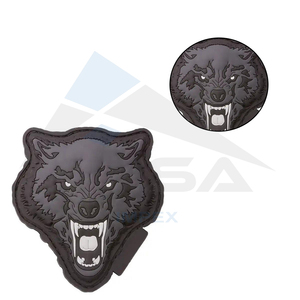 Venta al por mayor personalizado bordado fieltro caucho PVC Iron-On 3D de alta calidad ropa de calle invierno parches morales - Product Image 4