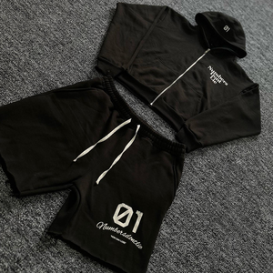 ชุดเซ็ตเสื้อผ้าผู้ชายทรงโอเวอร์ไซส์ ผ้าฝ้าย 100% ระบายอากาศดี ลายสกรีนแบบซันเฟด ดีไซน์ปี 2025 ทรงปกติ ใส่ได้ทั้งฤดูหนาว - Product Image 2