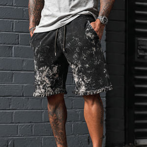 OEM Sublimation <b>Sweat</b> <b>Shorts</b> <b>Men</b> Drawstring Waist Fleece <b>Shorts</b> <b>Mens</b> 450 GSM Workout Printed <b>Shorts</b> <b>Men's</b> - Product Image 5