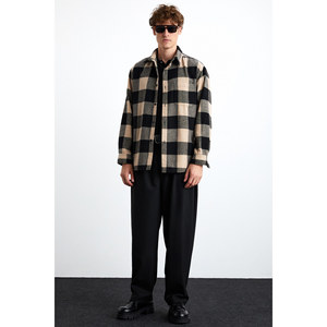 Chemise en flanelle décontractée à col chemise en coton et polyester pour homme GRIMELANGE Wildy - Product Image 2