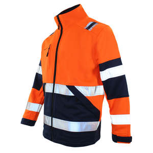 Chaqueta de Seguridad Reflectante de Alta Visibilidad HSI para Invierno, Forrada de Polar, con Cierre y Logotipo Personalizado para Hombre - Product Image 3