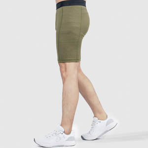 Pantalones cortos ajustados para hombre, pantalones cortos de compresión para gimnasio, capa base de compresión, ropa activa - Product Image 3