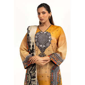 Conjunto de Traje Casual de Verano de 3 Piezas para Mujer, Color Negro, Estampado, 100% Algodón - Product Image 5