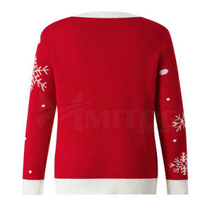 Sweatshirts personnalisés à motif solide à manches longues pour l'hiver Vêtements de Noël Vêtements teints dans la plaine - Product Image 2