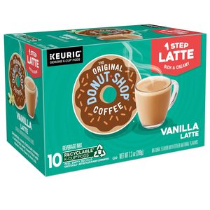 Le café en dosettes K-Cup Original Donut Shop Vanilla One-Step Latte, saveur vanille, portion individuelle, 60 dosettes - Product Image 1