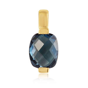 Bijoux fins de luxe plaqué or face pierre naturelle bijoux pendentif améthyste en argent sterling 925 - Product Image 4