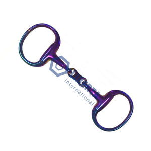 Meilleure vente en acier inoxydable Eggbutt Snaffle Bit pour l'équitation multicolore antidérapant confortable Western Jumping Farrier Tools - Product Image 2