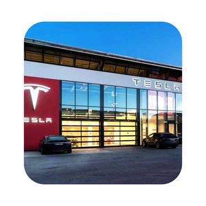 Porte de garage industrielle moderne <span class=keywords><strong>Hormann</strong></span> en alliage d'aluminium, coulissante, transparente, anti-poussière, pour vente en gros - Product Image 4