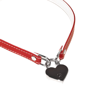 Collar de Cuero con Corazón Ajustable y Acolchado con Detalle de Cierre, Collar Premium Hecho a Mano - Product Image 5