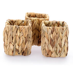 Porte-stylos en jacinthe d'eau pour organisateurs de bureau, prix le plus bas, conteneur de papeterie, caddy - Product Image 3