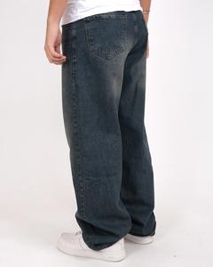 กางเกงผ้าเดนิมสไตล์แบ็กกี้ผ้าฝ้ายคุณภาพระดับพรีเมียมสำหรับ100% กางเกงทรงหลวมชุดสตรีทแวร์ผ้าปักไฮสตรีทขายส่งบริการ OEM - Product Image 3