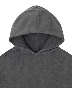 Sweat-shirts en tricot pour femmes, décontractés, d'hiver, lourds, délavés à l'acide, avec logo personnalisé brodé sur le devant, impression en relief, lavage à la pierre, uni, 100% coton - Product Image 3