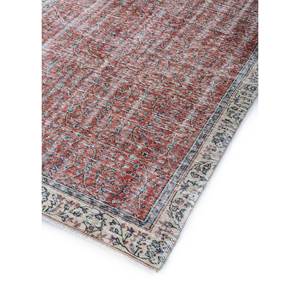 Alfombra de Lana Anudada a Mano Vintage Pae-2098 de Gran Tamaño, Roja y Naranja con Diseño Floral, para Sala de Estar, Pasillo, Habitación de Adolescentes - Product Image 2