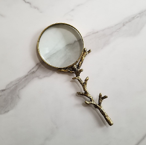 กรอบสีทองขัดเงาและด้ามจับไม้มากมายแว่นขยายใช้งานได้จริงและมีสไตล์สำหรับการอ่านในชีวิตประจำวันในราคาขายส่ง - Product Image 5